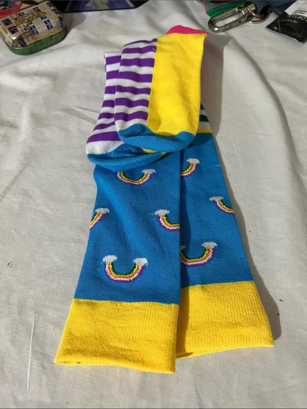 Kids Rainbow Knee High Socks - Multicolor bundle
